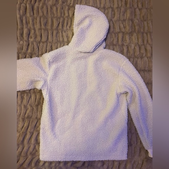 Adidas Men’s Cream Sherpa Zip Up/Jacket - Picture 4 of 4